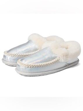 🆕 Manitobah Mukluks Sz 5 Women’s Cabin Clogs in Reflective Frost Indoor Outdoor